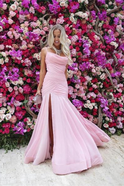 Pink and Orange Prom Dresses