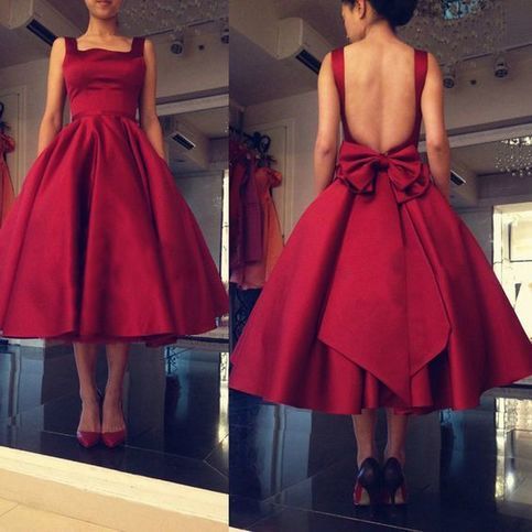 mid calf formal dresses