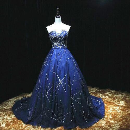 royal blue princess ball gown