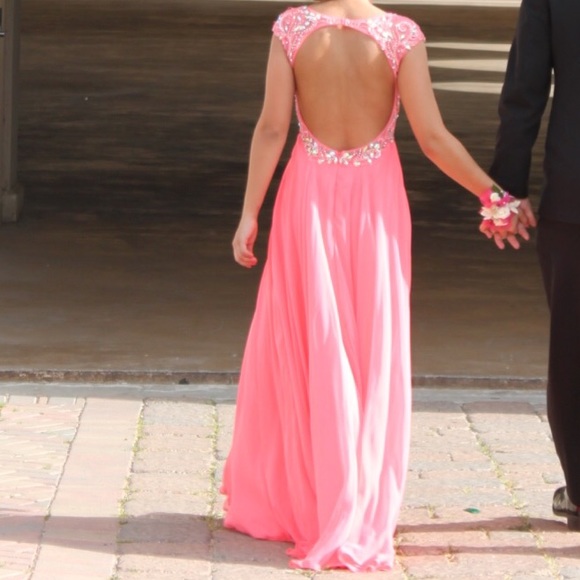 Chiffon Flora Long Prom Dresses Birthday Dress Evening Dress main image 1